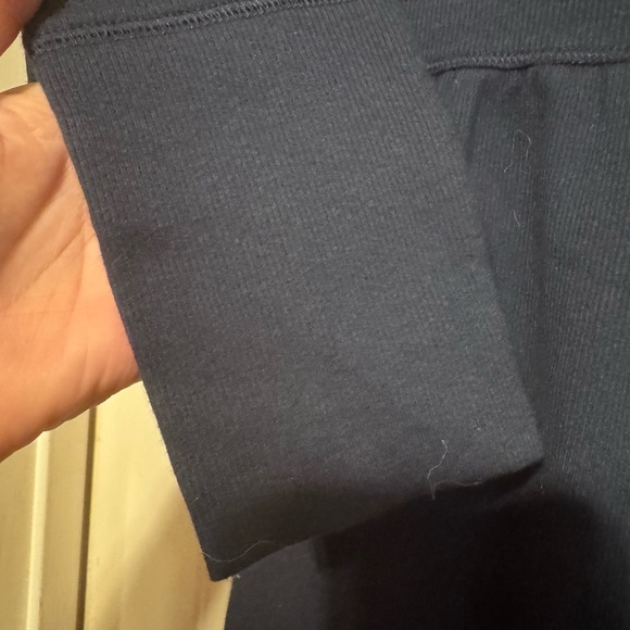 Hollister Navy Long-Sleeve Scoop Henley Top size m - Picture 7 of 9